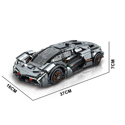 Bloco de Montar Carro Esportivo – 1512 Peças em Plástico ABS