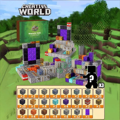 Brinquedo Blocos de Construção Magnético em Plástico ABS