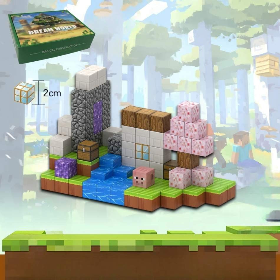 Blocos de Montar em ABS com Imã Magnético