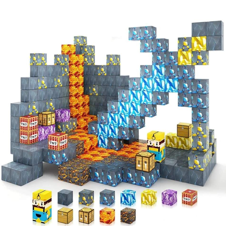 Brinquedo Blocos de Construção Magnético em Plástico ABS