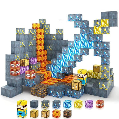 Brinquedo Blocos de Construção Magnético em Plástico ABS