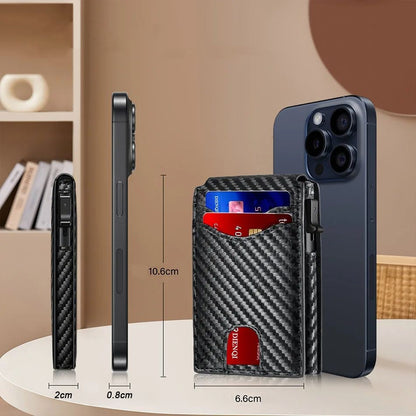 Carteira de Couro Sintético Anti Roubo - 7 Cartões