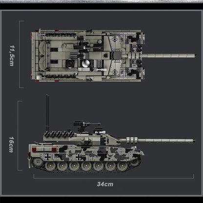 Bloco de Montar Tanque Militar – 1009 Peças