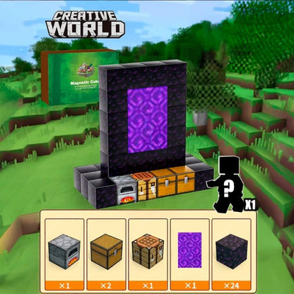 Brinquedo Blocos de Construção Magnético em Plástico ABS