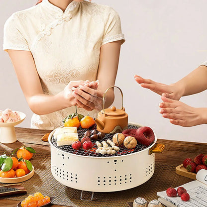 Fogareiro/Churrasqueira Portátil Multifuncional com Grelha