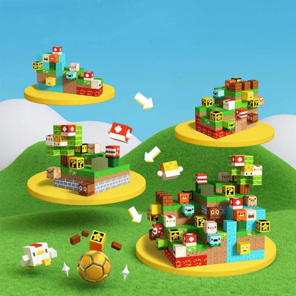 Blocos de Montar Magnéticos em ABS – 100 Peças