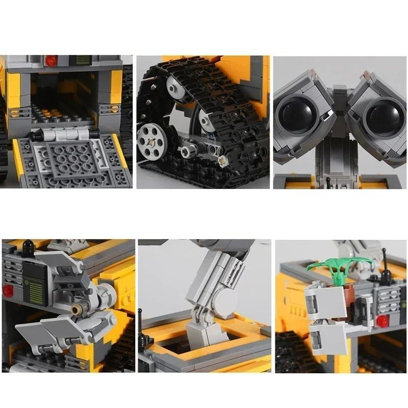 Bloco de Construção Wall-E 687 Peças com Controle Remoto