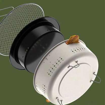 Fogareiro/Churrasqueira Portátil Multifuncional com Grelha