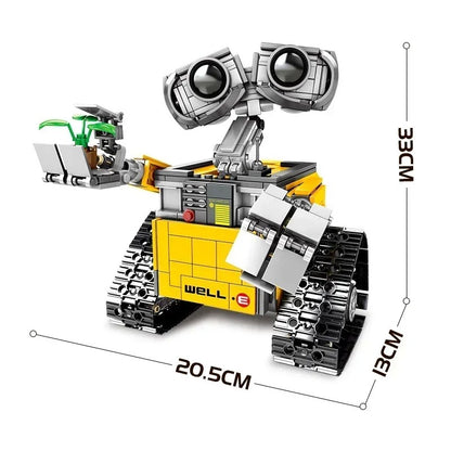 Bloco de Construção Wall-E 687 Peças com Controle Remoto
