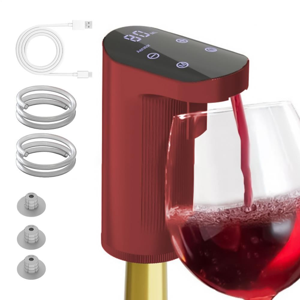 Dispensador de Vinho Elétrico com Decantador Aerador