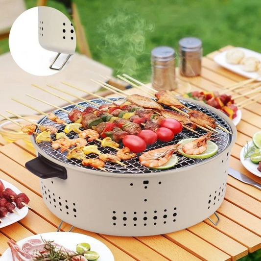 Fogareiro/Churrasqueira Portátil Multifuncional com Grelha