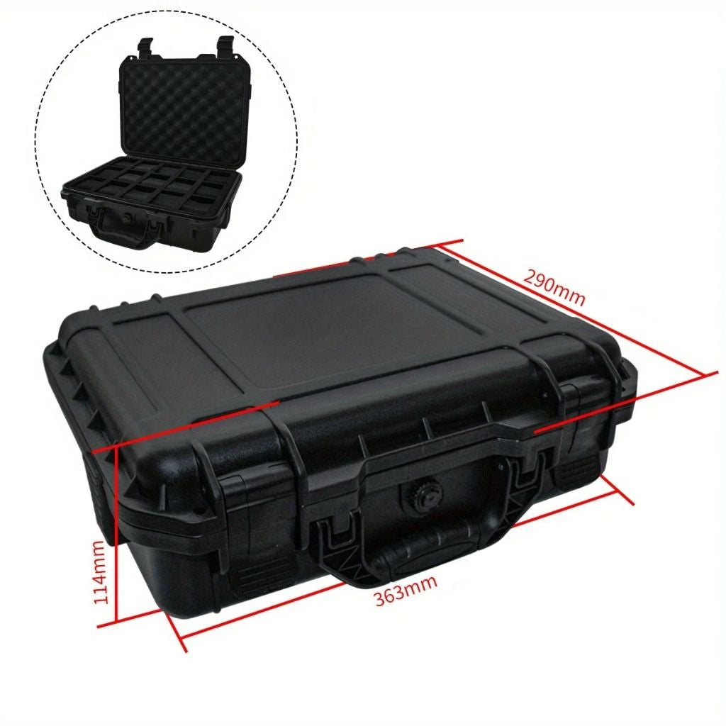 Maleta Plástica com Espuma Interna para 15 Relógios