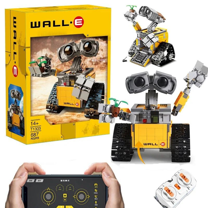 Bloco de Construção Wall-E 687 Peças com Controle Remoto