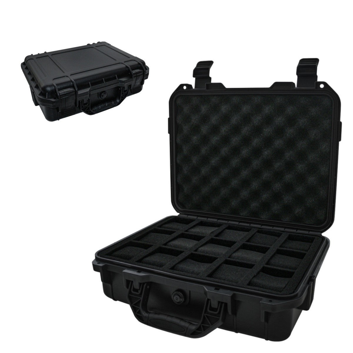 Maleta Plástica com Espuma Interna para 15 Relógios