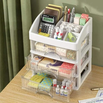 Suporte Organizador com 4 Gavetas Transparentes