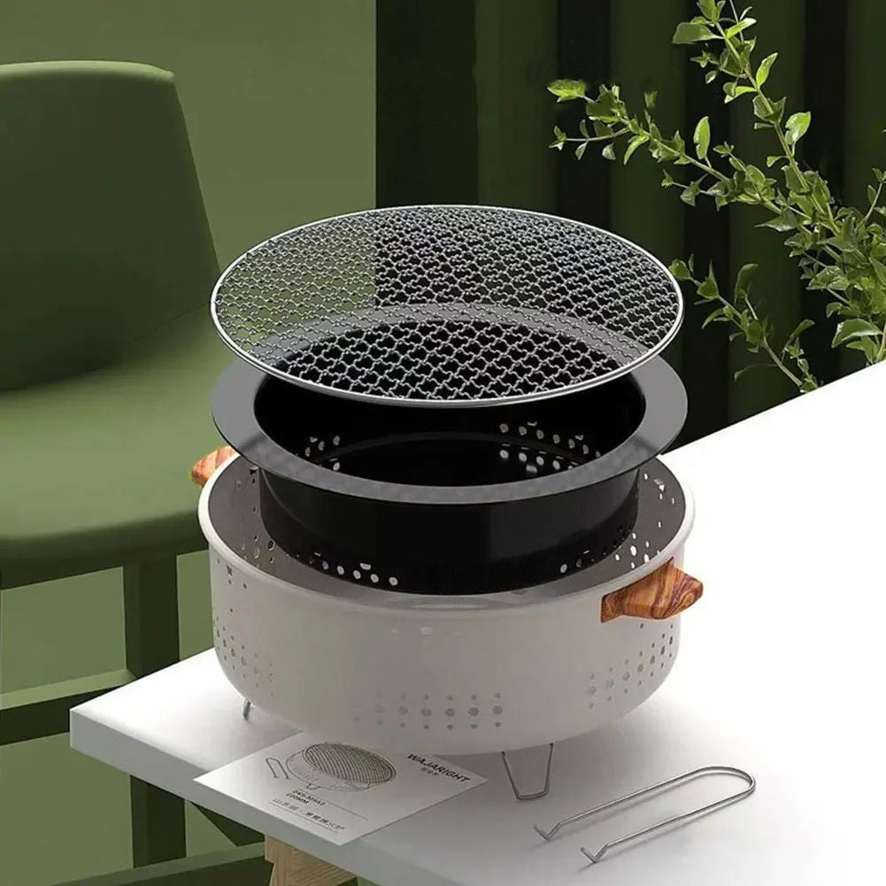 Fogareiro/Churrasqueira Portátil Multifuncional com Grelha