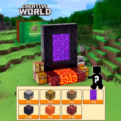 Brinquedo Blocos de Construção Magnético em Plástico ABS